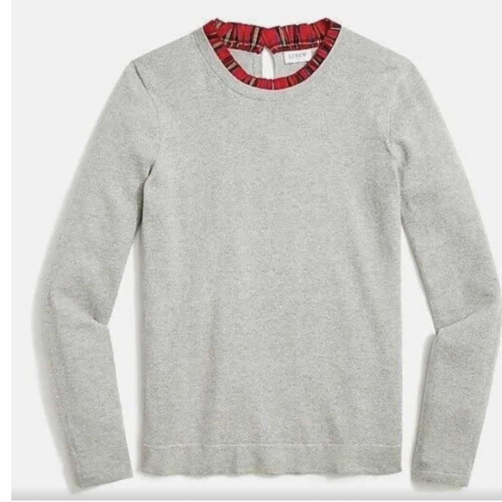 J. Crew Ruffle Trim Sweater